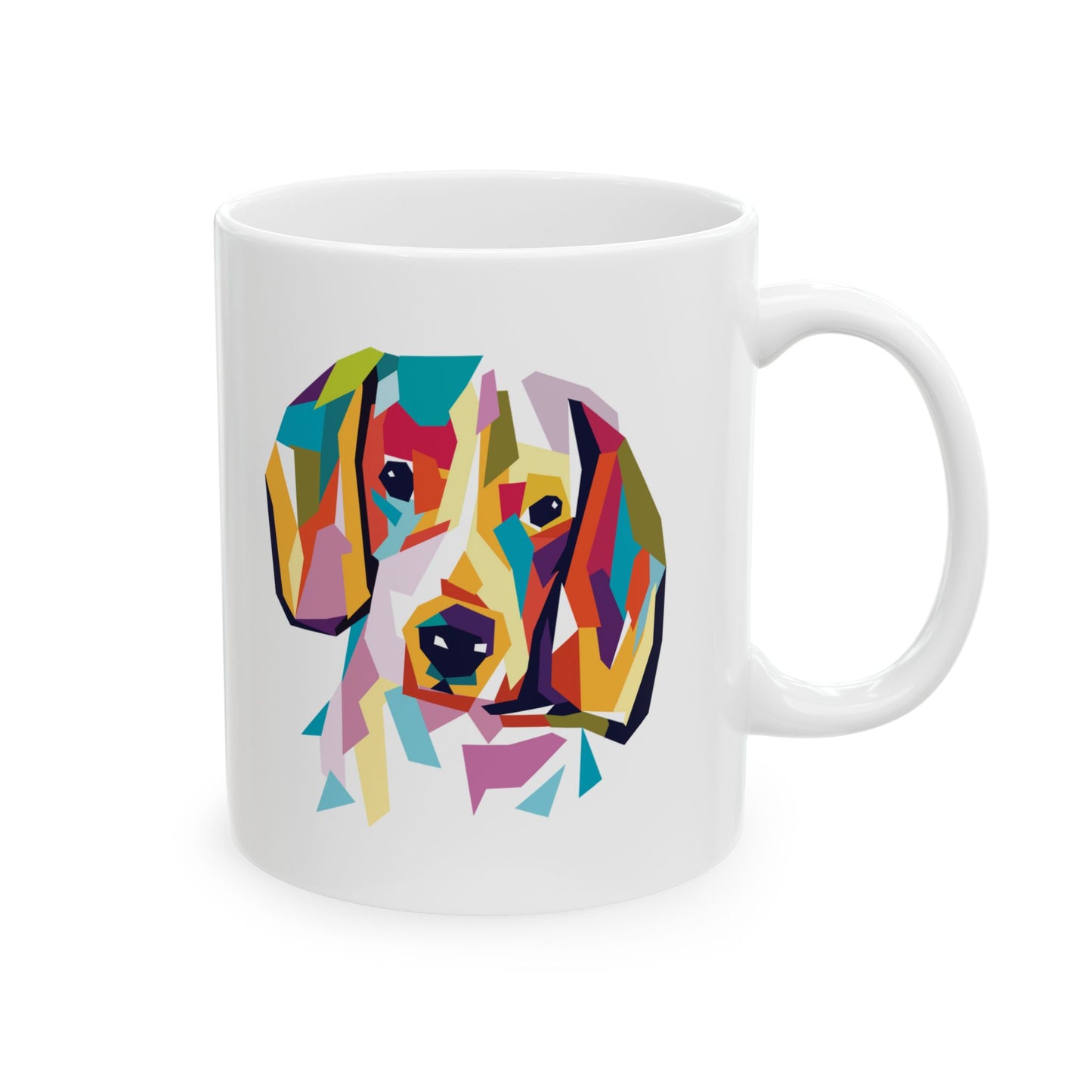 Picasso Dachshund Ceramic Mug, (11oz, 15oz)
