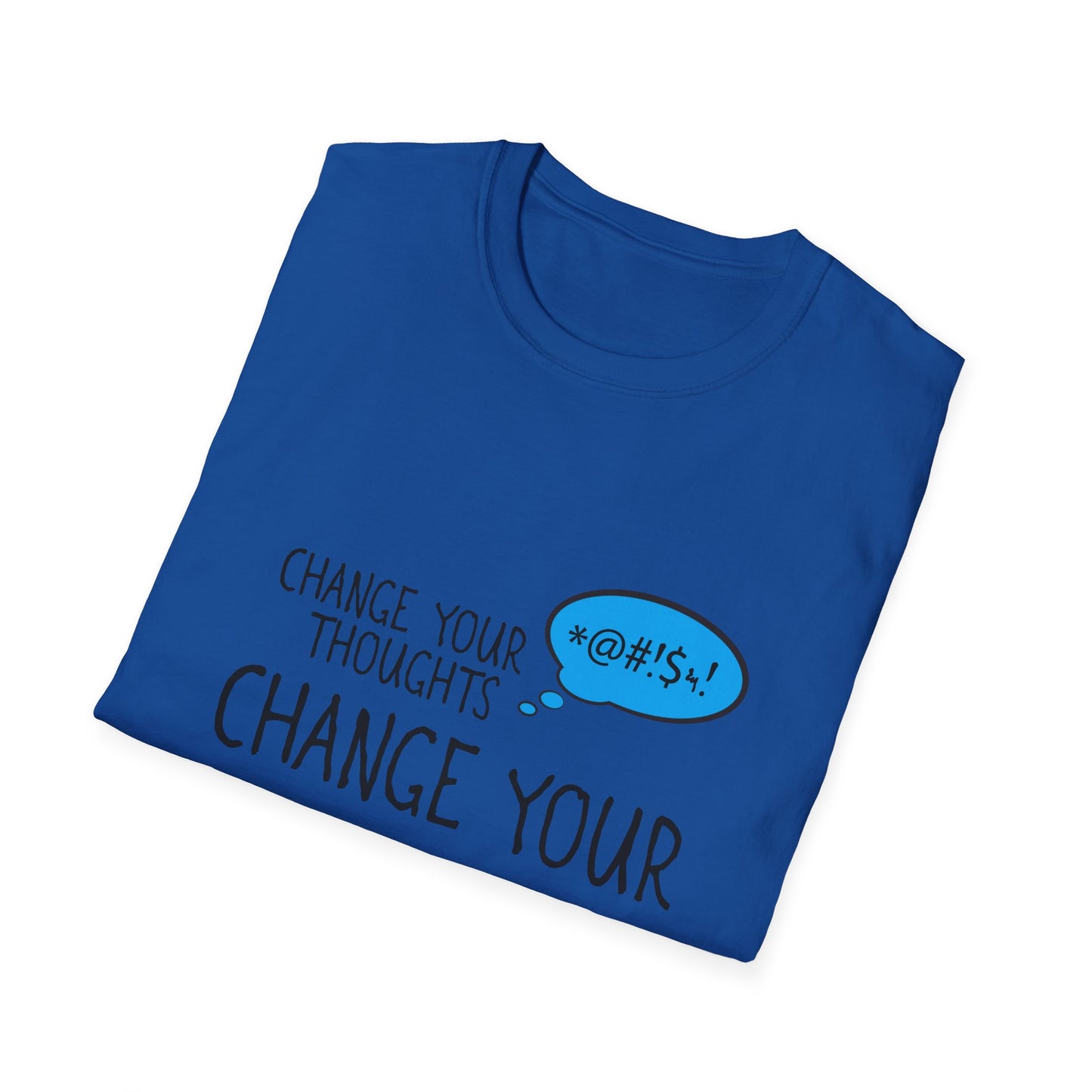Change Your Thoughts Change Your World T‑Shirt — Positive Mindset Earth Graphic Tee