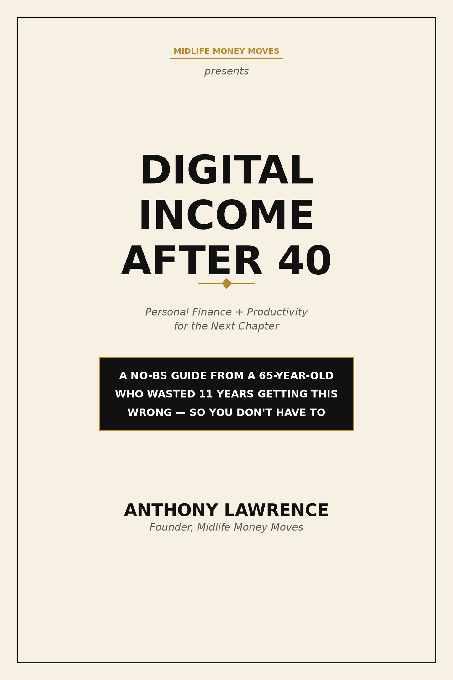 Digital Income After 40 — Free Chapter 1: The 30-Minute Financial Snapshot
