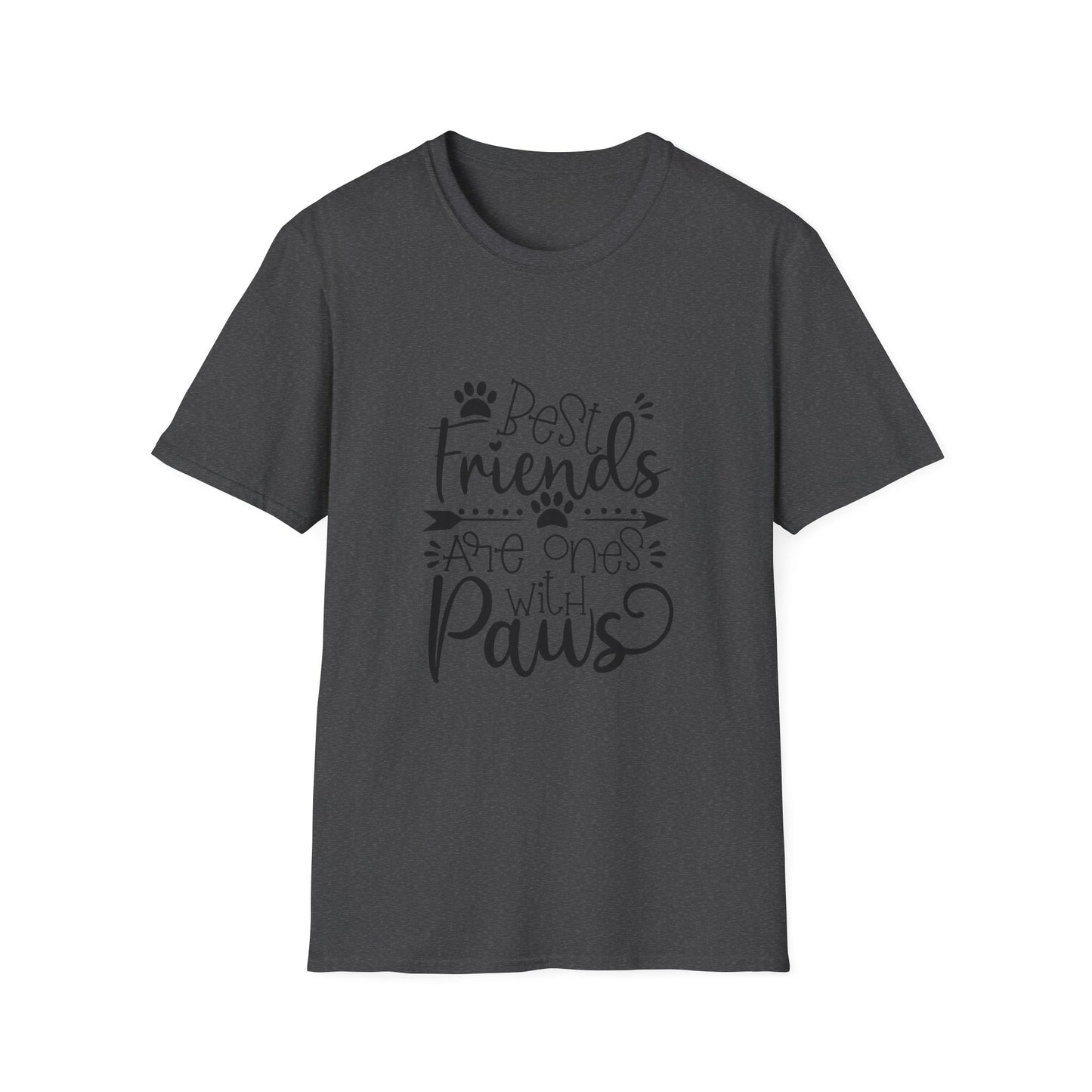Best Friends Are Ones With Paws T-Shirt – Cute Pet Lover Tee