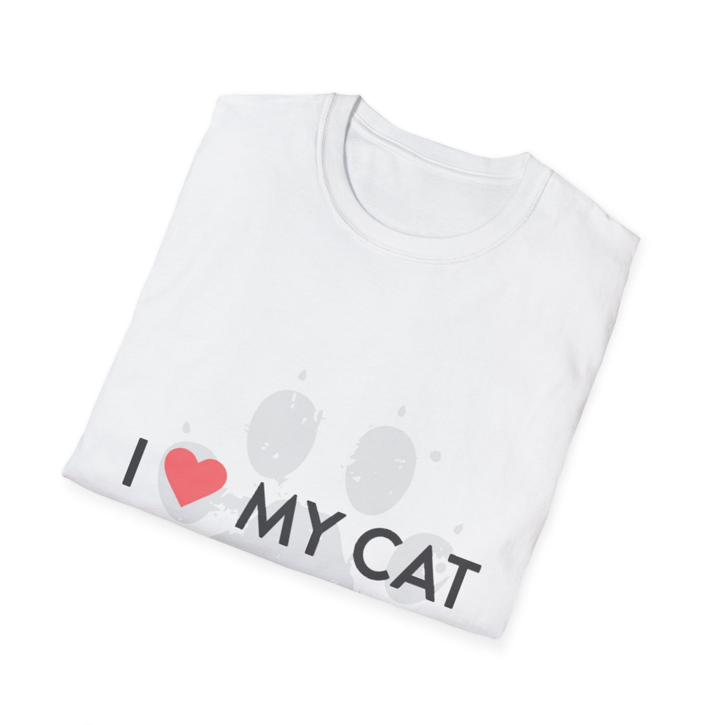 I  My Cat T-Shirt — Cute Cat Lover Tee, Heart Pet Owner Gift