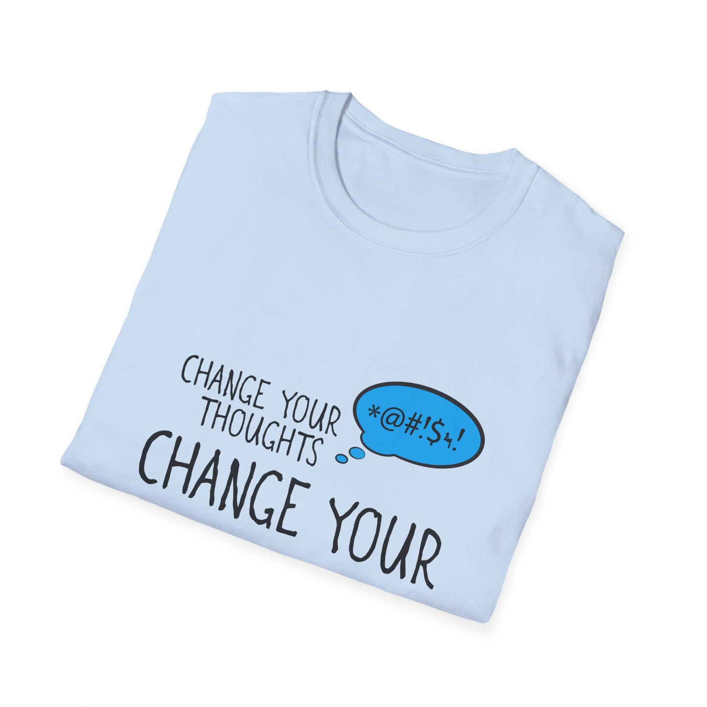 Change Your Thoughts Change Your World T‑Shirt — Positive Mindset Earth Graphic Tee