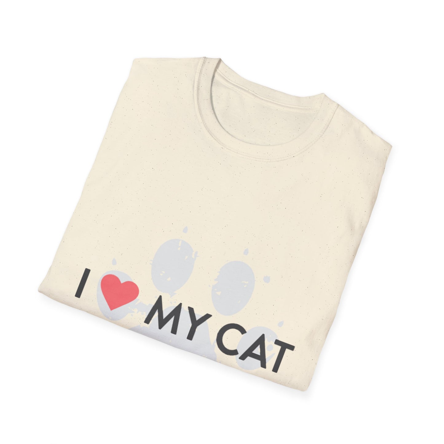 I  My Cat T-Shirt — Cute Cat Lover Tee, Heart Pet Owner Gift