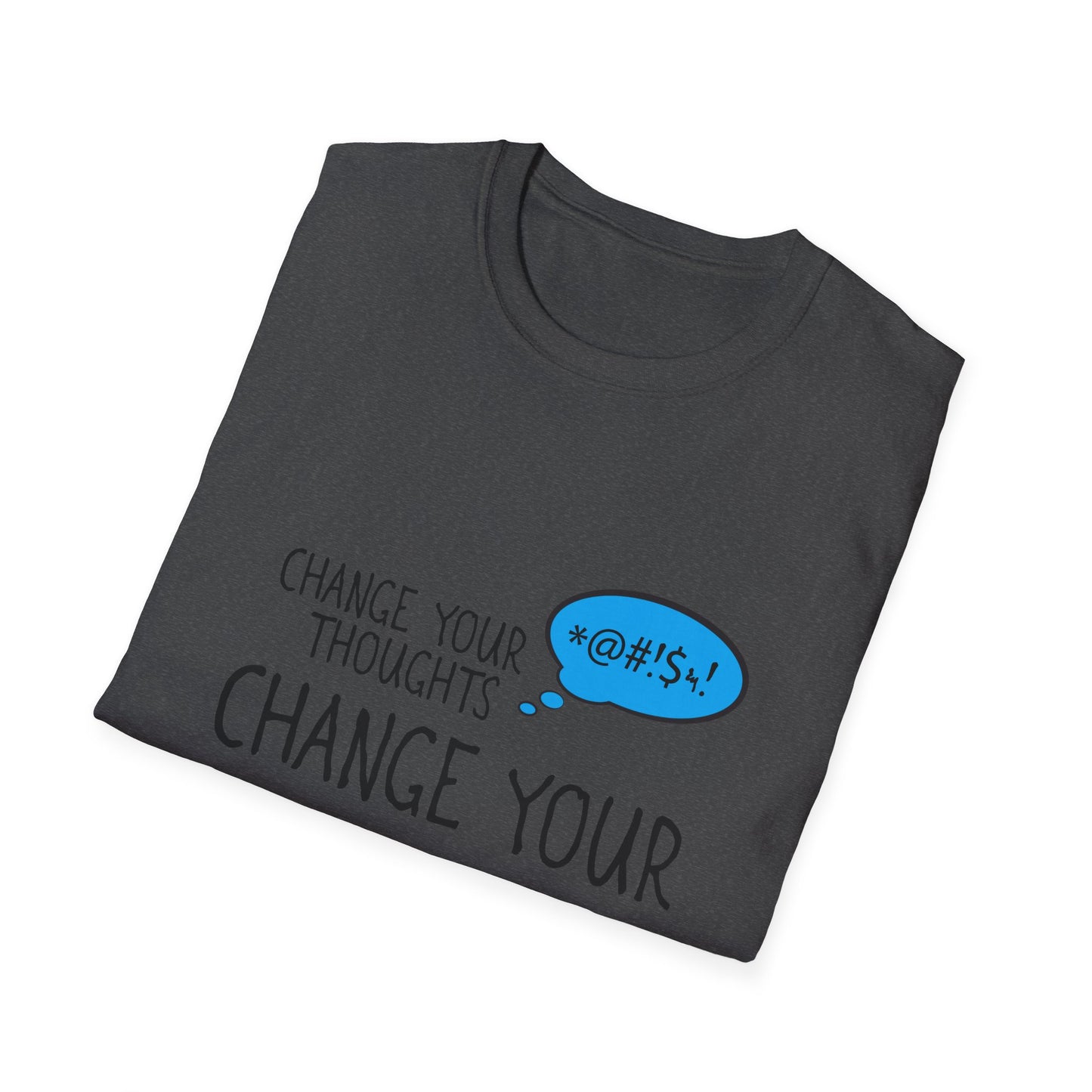 Change Your Thoughts Change Your World T‑Shirt — Positive Mindset Earth Graphic Tee