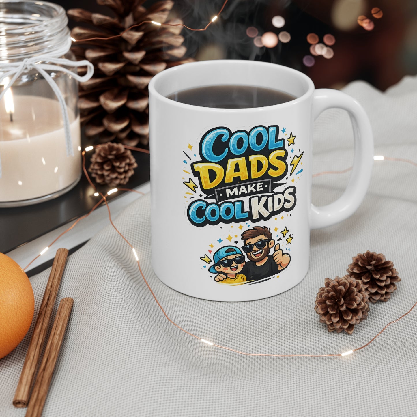 Cool Dads Make Cool Kids Mug — Funny Father’s Day Coffee Cup