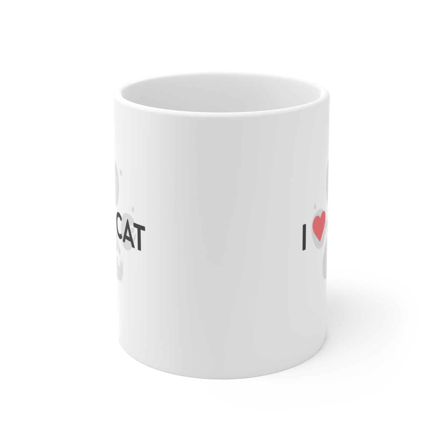 I  My Cat Mug — Cute Cat Paw Coffee Cup, Gift for Cat Lovers