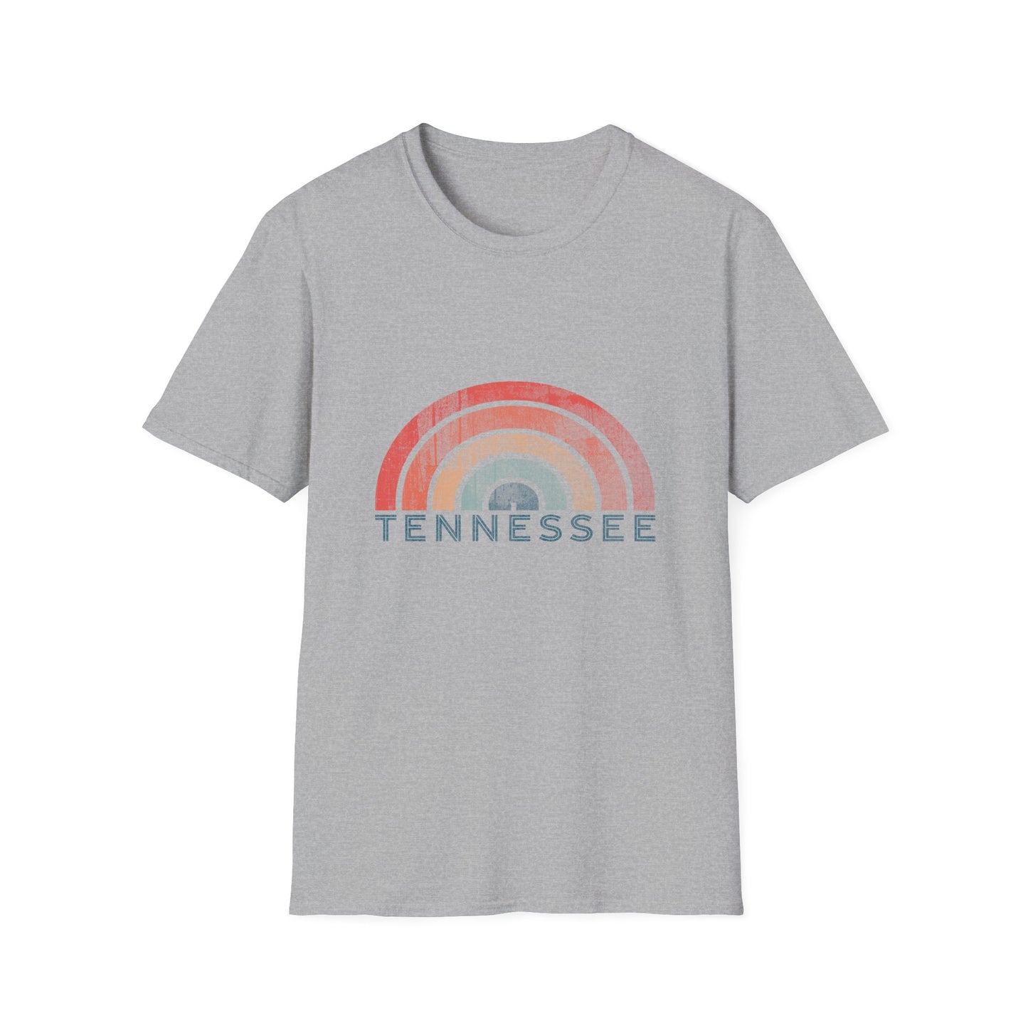 Tennessee Rainbow T-Shirt — Vintage Pastel State Pride Tee