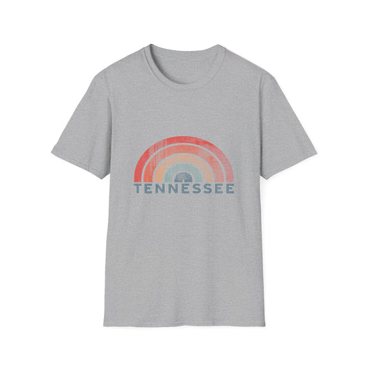 Tennessee Rainbow T-Shirt — Vintage Pastel State Pride Tee