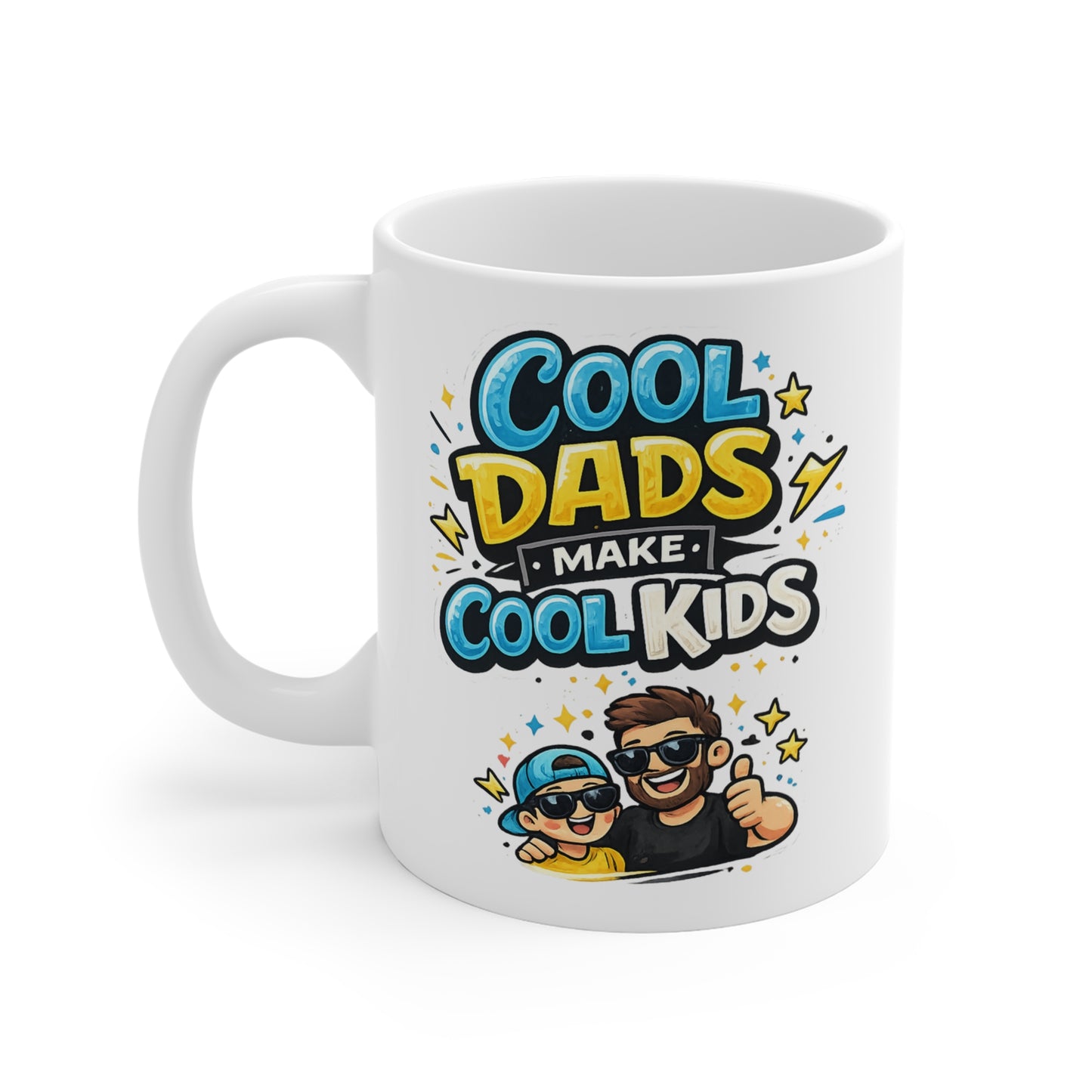 Cool Dads Make Cool Kids Mug — Funny Father’s Day Coffee Cup