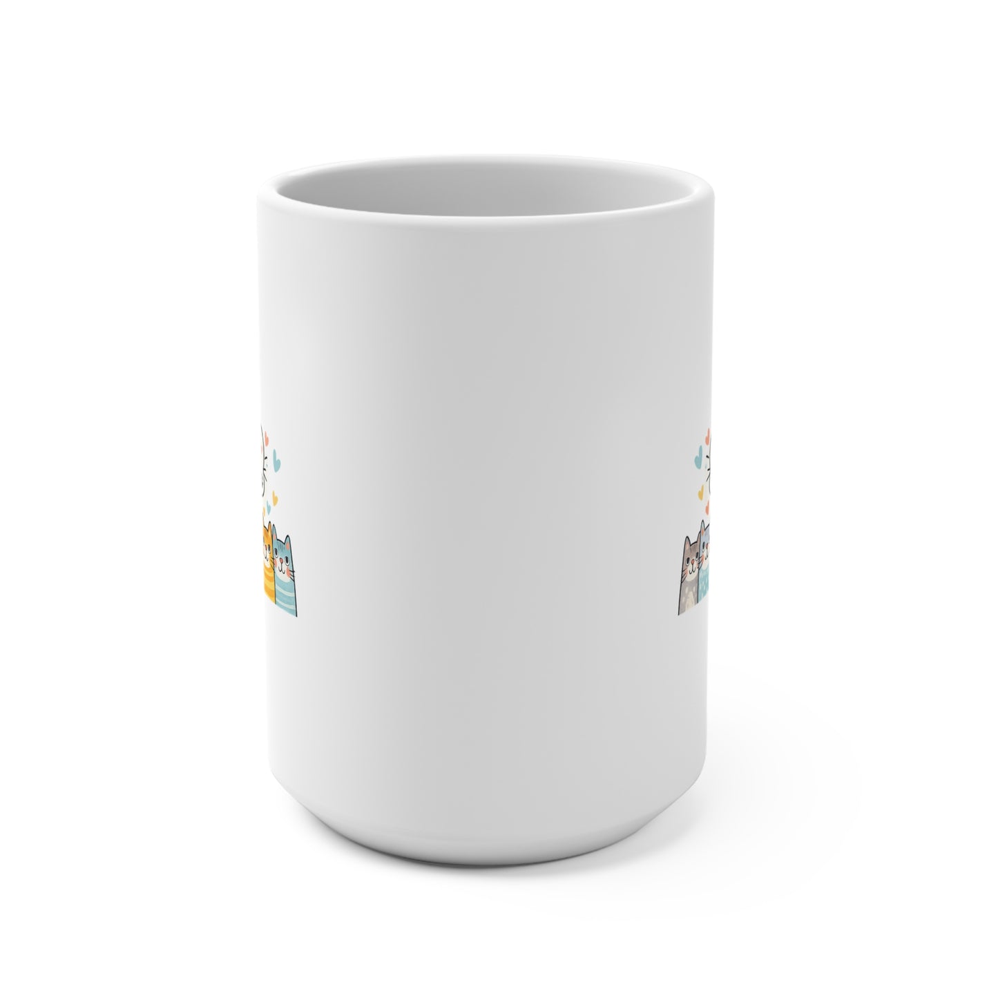 Cat Welcome 15oz Coffee Mug — "Welcome, Hope You Like Cats" Cute Kitty Gift
