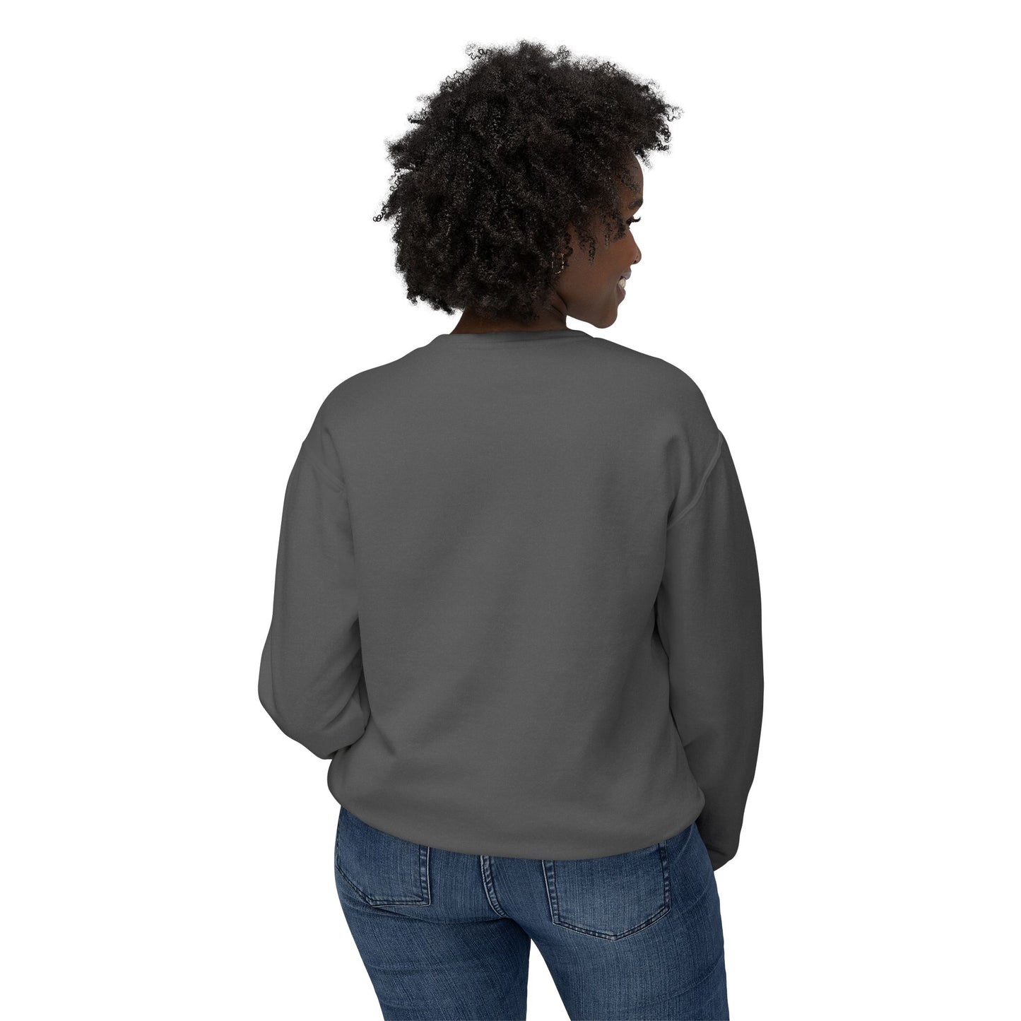 Cat Lover Crewneck Sweatshirt — "The Best Things in Life Are Furry" Graphic