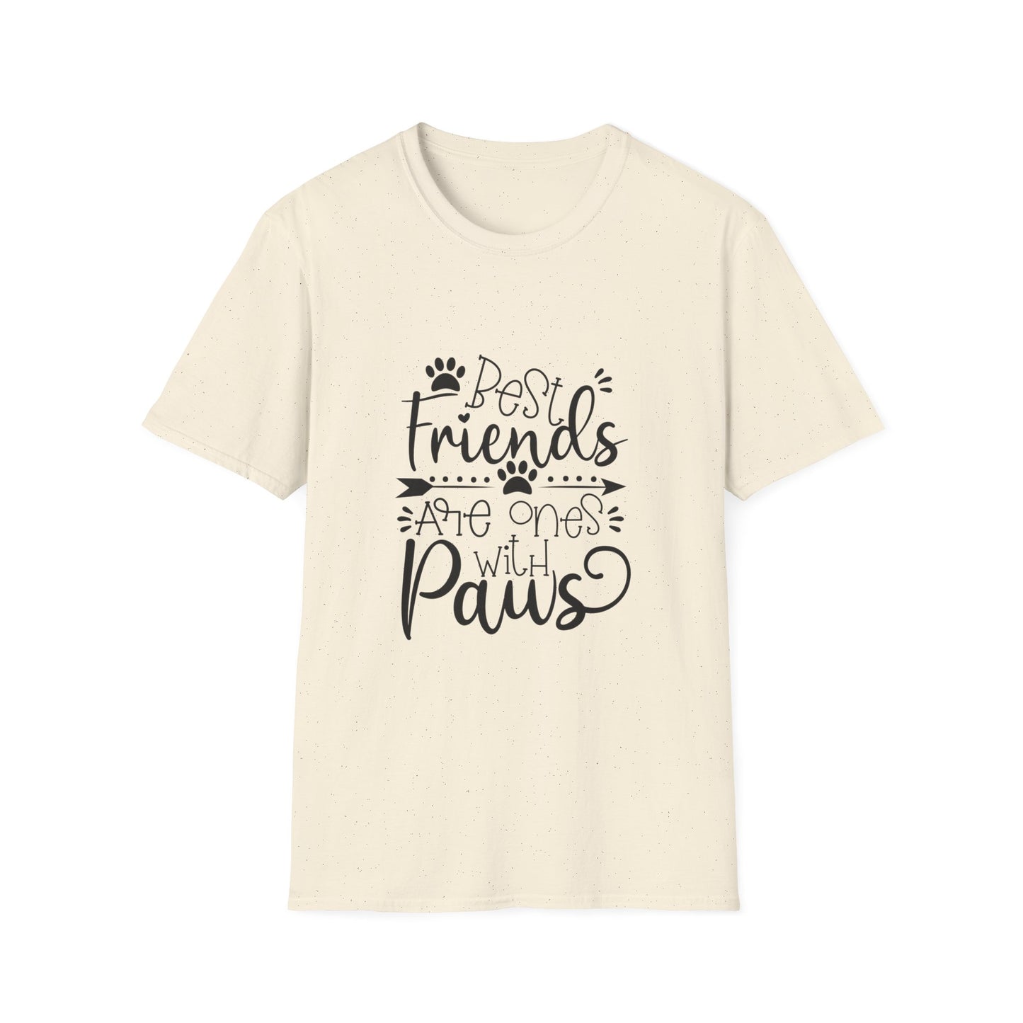 Best Friends Are Ones With Paws T-Shirt – Cute Pet Lover Tee