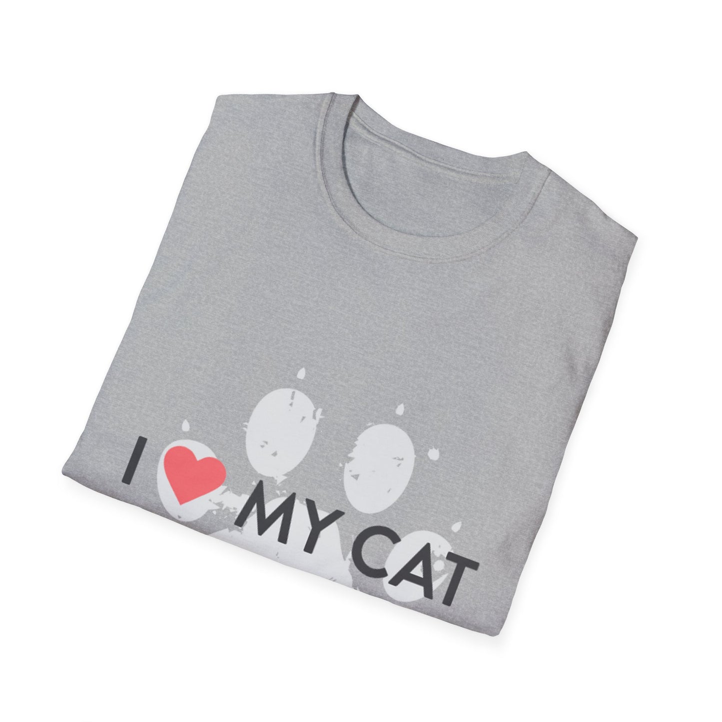 I  My Cat T-Shirt — Cute Cat Lover Tee, Heart Pet Owner Gift